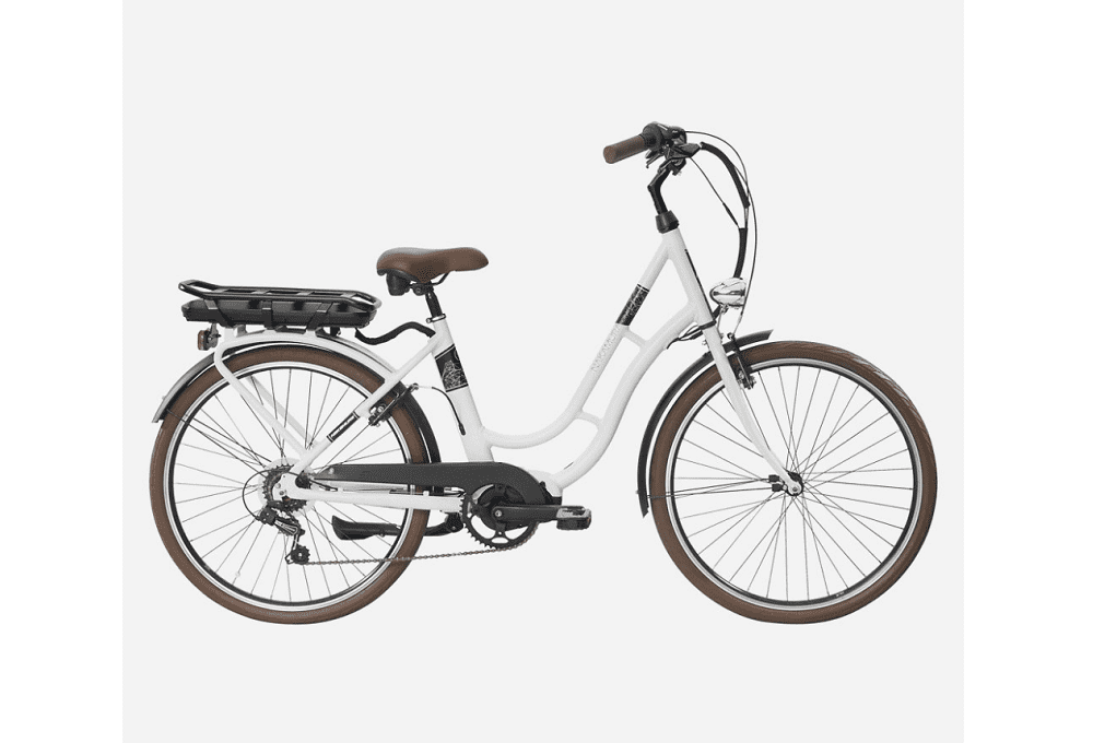 Vélo de ville électrique adulte NAKAMURA E-City 110 BLANC