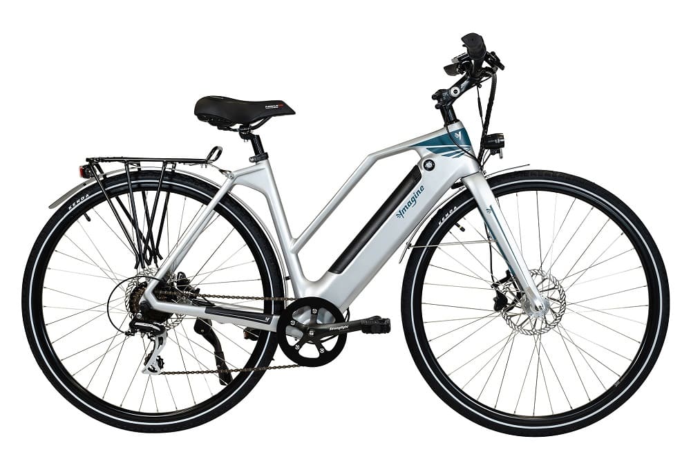 Vélo électrique YMAGINE BIKES Vadrouilleur 21.1 - Full carbone - Autonomie 100Km - Gris