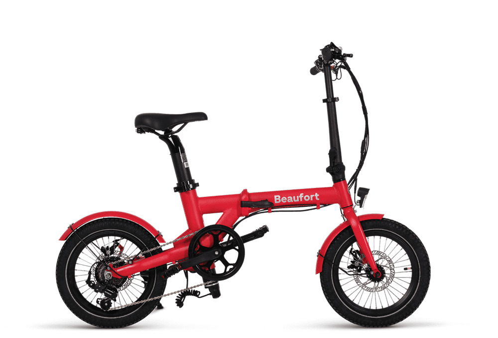 Vélo électrique pliant Beaufort Bobbie rouge