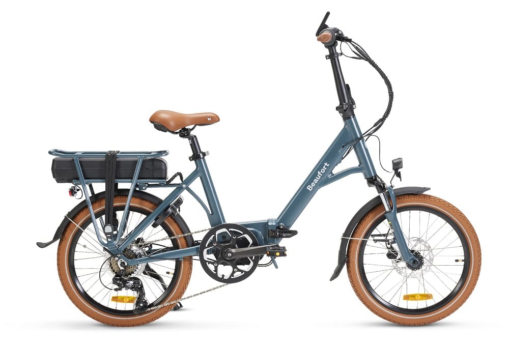 Vélo électrique pliant Beaufort billie gris