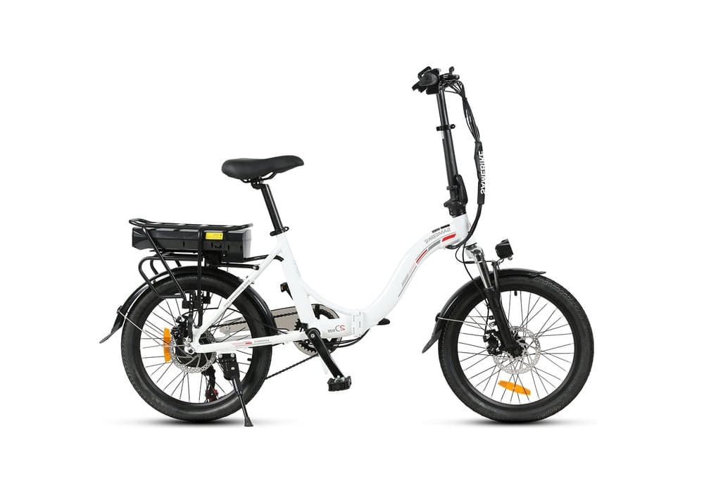 Vélo électrique pliant Samebike JG20 350W-36V-10Ah (360Wh) - roue 20 Blanc