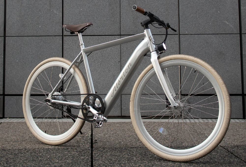 Vélo éléctrique urbain Alérion Cycles a. Silver