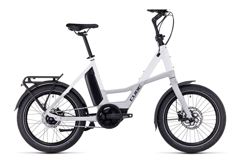 Vélo ville électrique Cube compact hybrid 500 grey´n´white