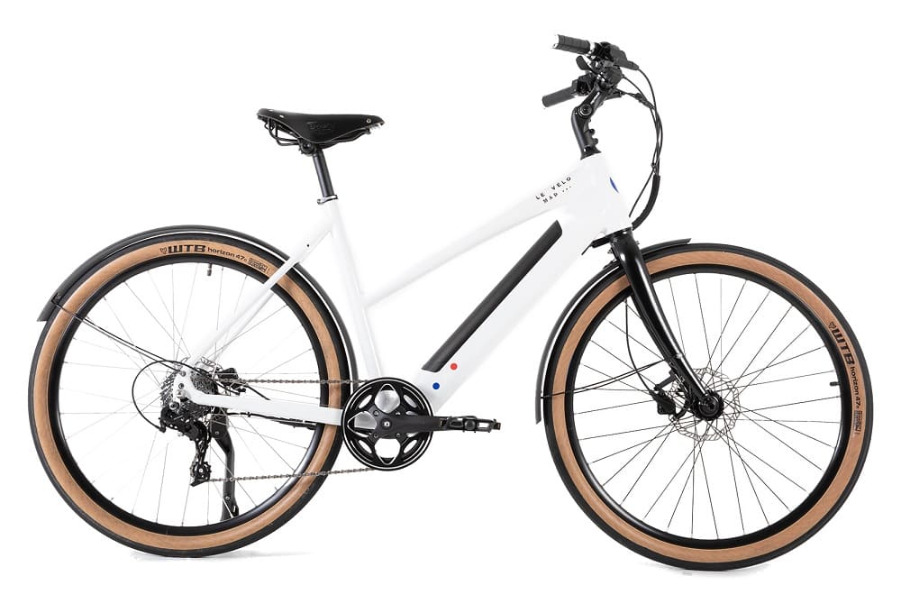 Vélo ville électrique Mixte Urbain 27.5" 45Nm- L'Urbain 2 Blanc