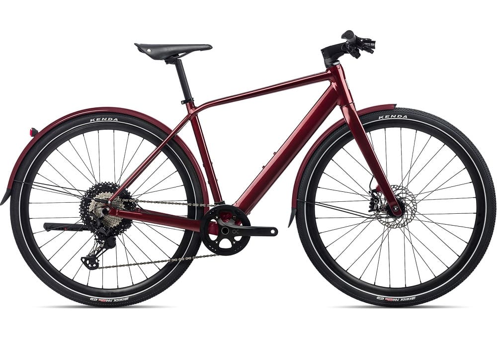 Vélo ville électrique Orbea vibe h10 mud rouge