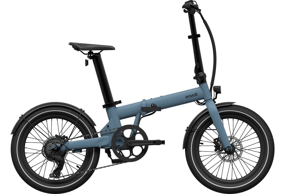 Vélo ville électrique pliant Eovolt afternoon Bleu – Image 12